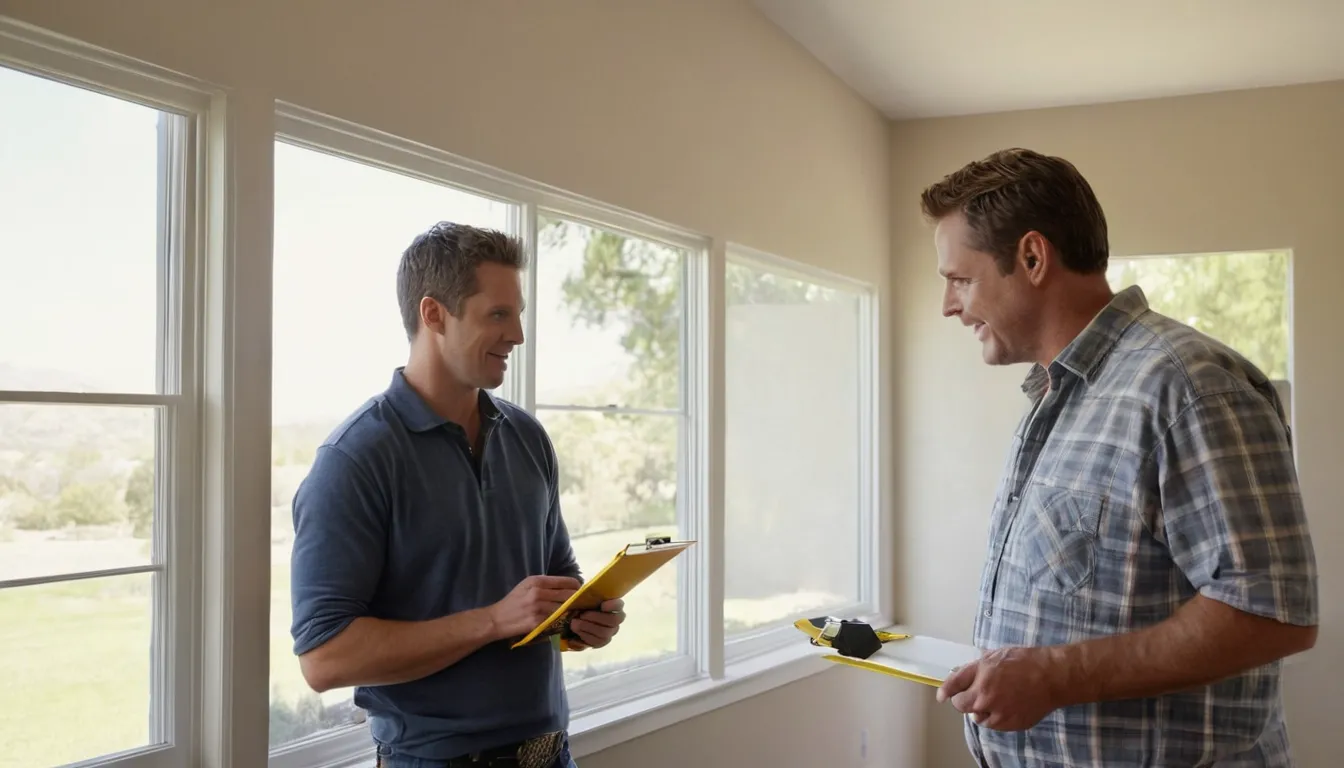 Homeowner reviewing new windows with a local provider in Antioch