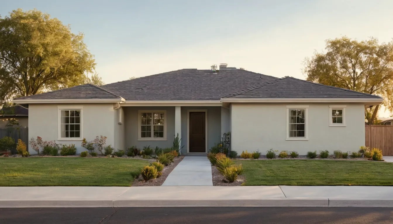 Stucco ranch home with updated windows in Antioch